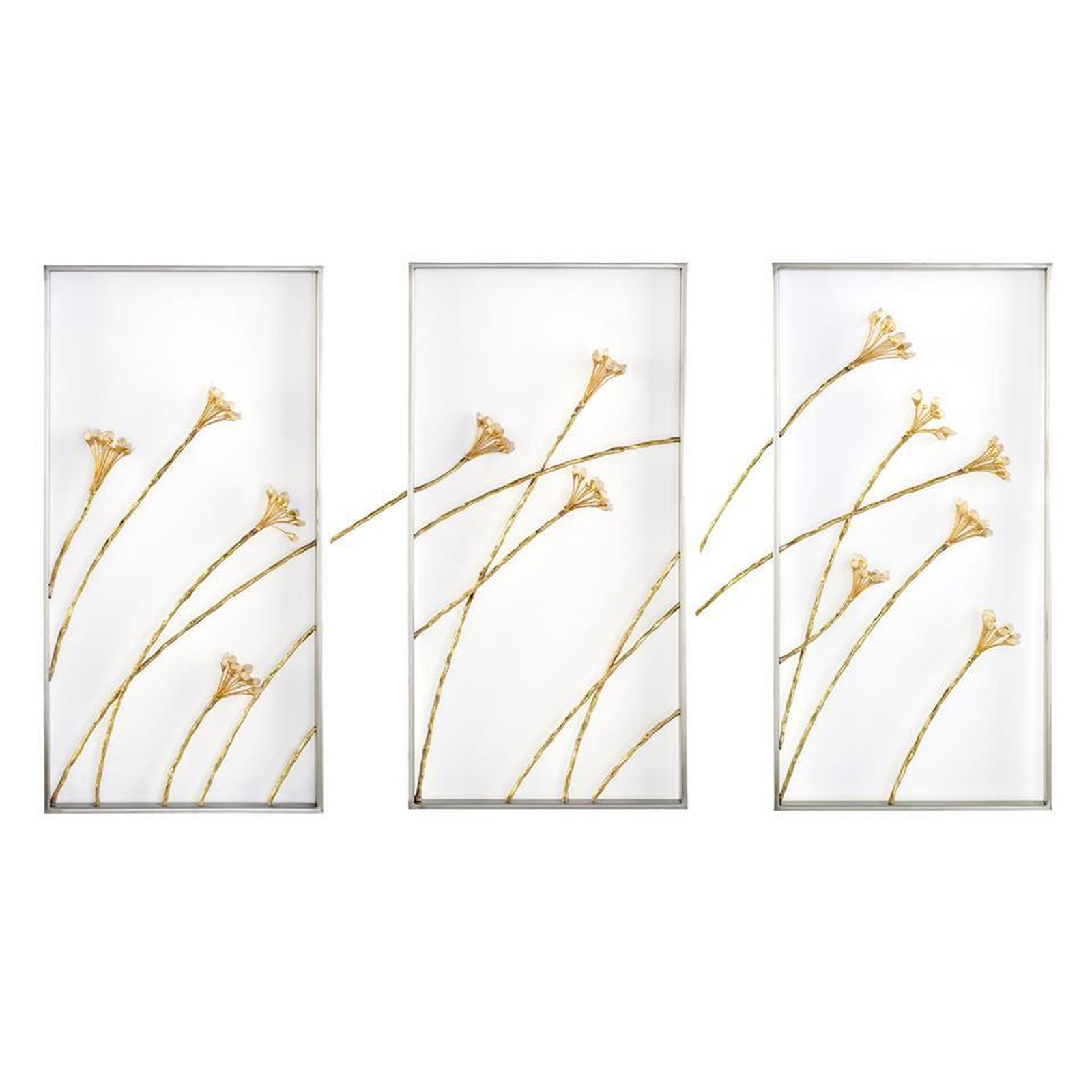 John Richard Set Of Three Windswept Triptych Wall Panels Wall Art