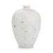 John Richard White Porcelain Vase With Gold