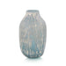 John Richard Powder Blue Vase With Silver Overlay