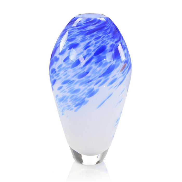 John Richard Swirls Of Royal Blue Glass Vase I