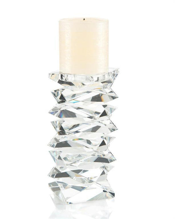 John Richard Stacked Crystal Candleholder