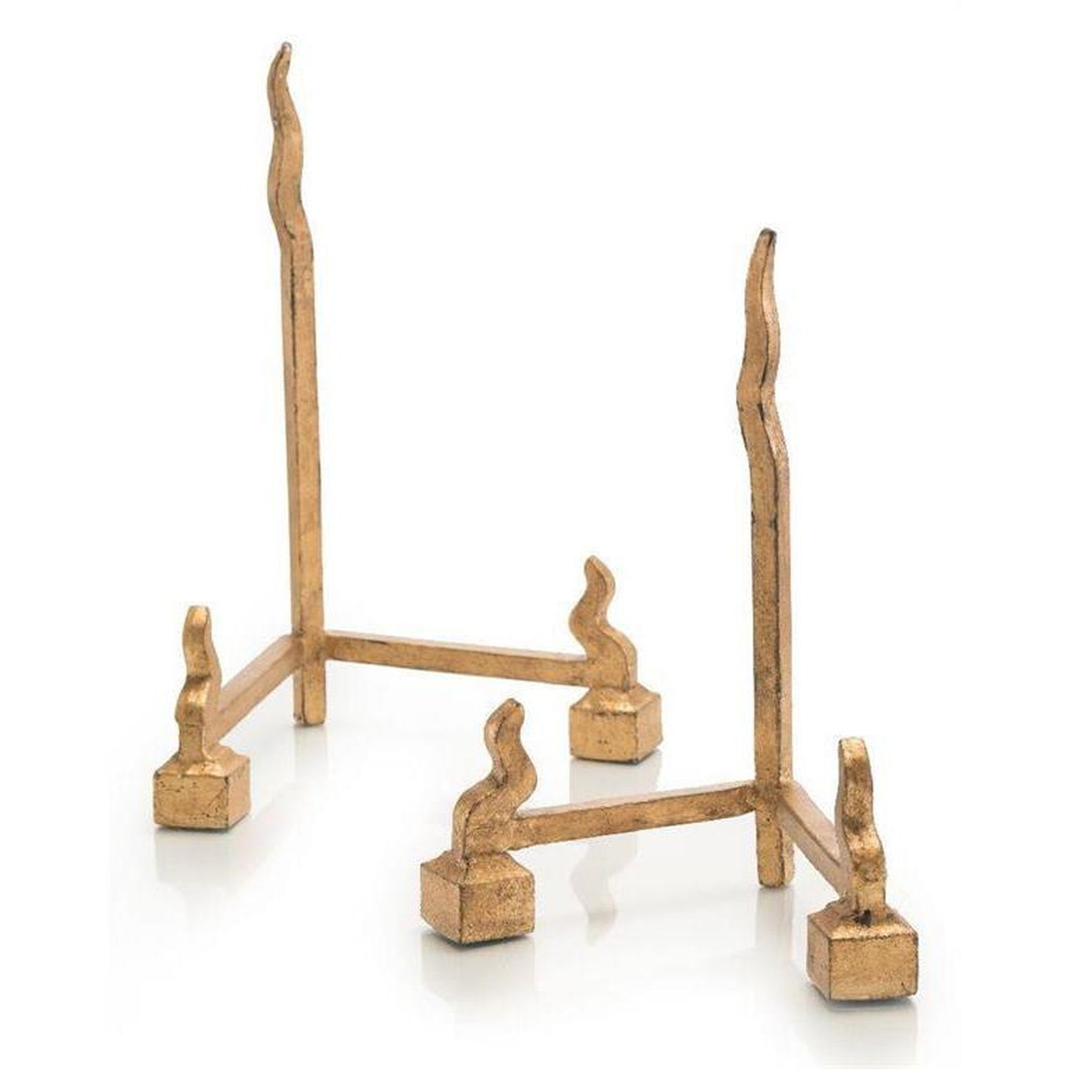 John Richard Set Of Two Forged Charger Stands
