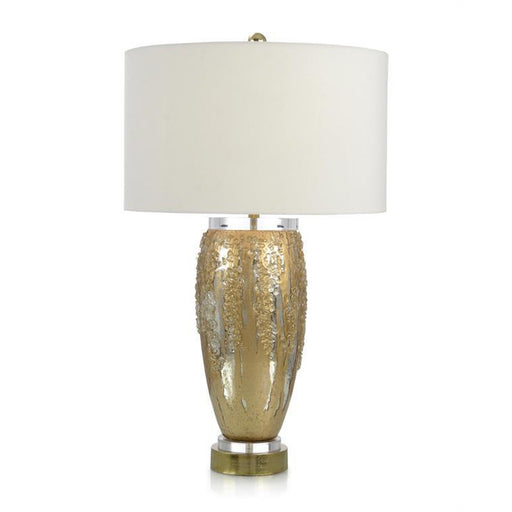 John Richard Silver And Gold Glass Table Lamp