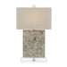 John Richard Creamy White And Sultry Grey Table Lamp