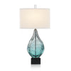 John Richard Light Azure Art Glass Table Lamp