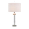 John Richard Quartz And Pyrite On Crystal Table Lamp