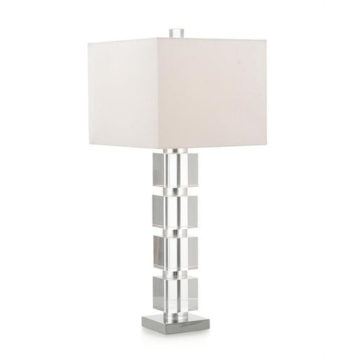 John Richard Crystal Block Stacked Table Lamp