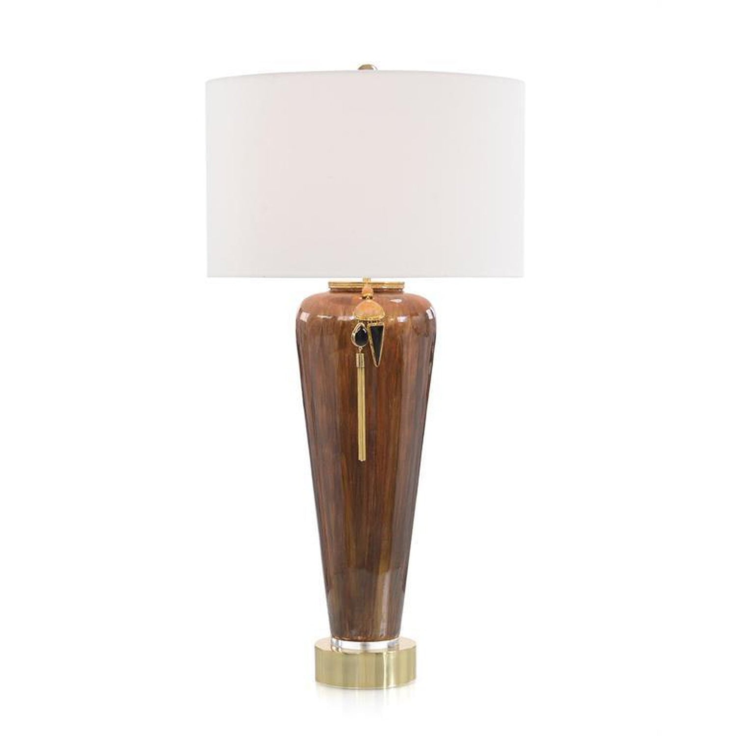 John Richard Lagniappe Brown Enamel Table Lamp