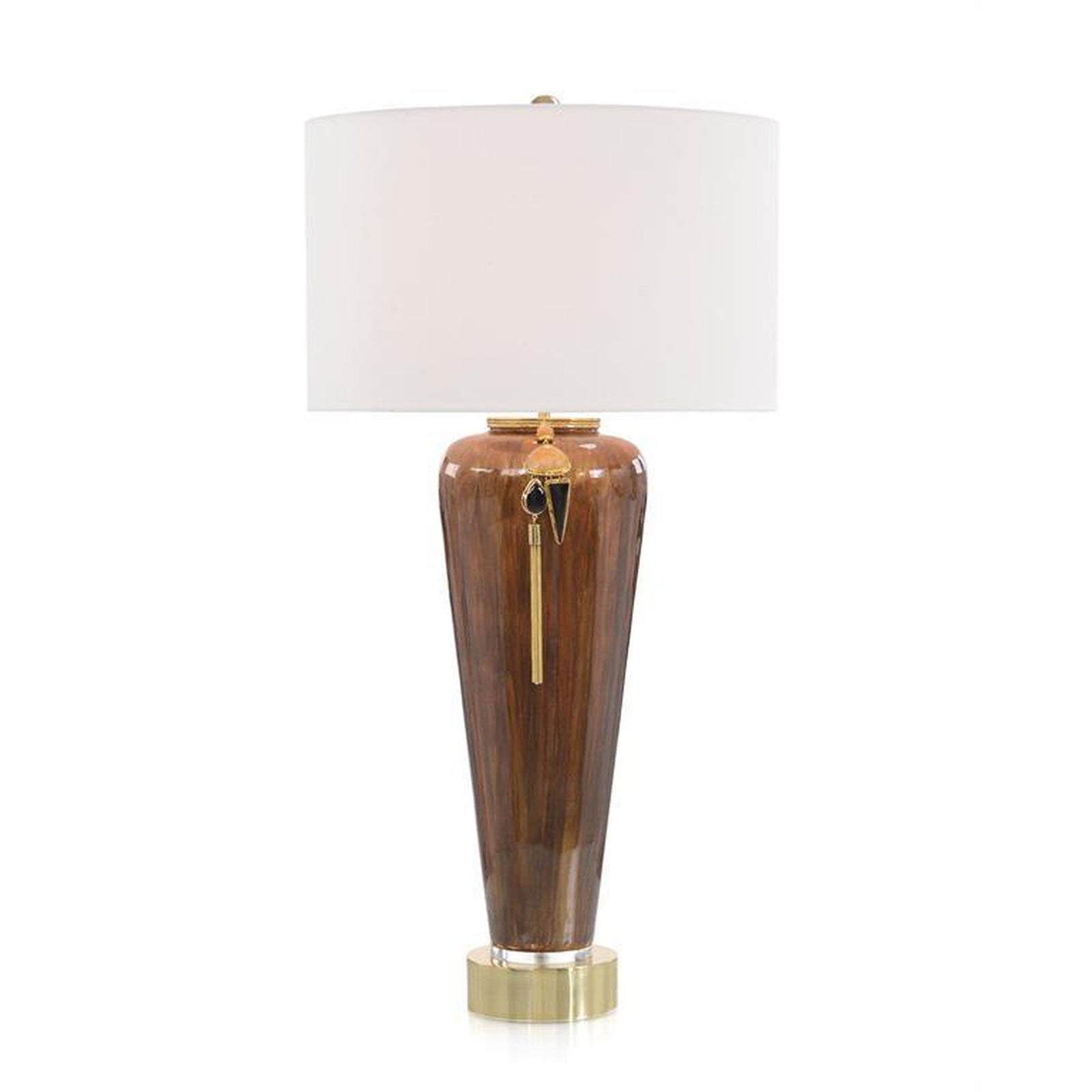 John Richard Lagniappe Brown Enamel Table Lamp
