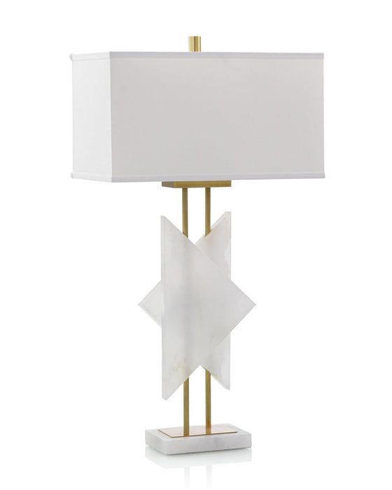 John Richard Sculpted Alabaster Table Lamp