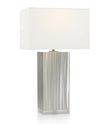 John Richard Stainless Steel Brushed Spiral Table Lamp