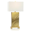 John Richard Stainless Steel Brushed Spiral Table Lamp