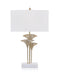 John Richard Brass Papyrus Leaf Table Lamp