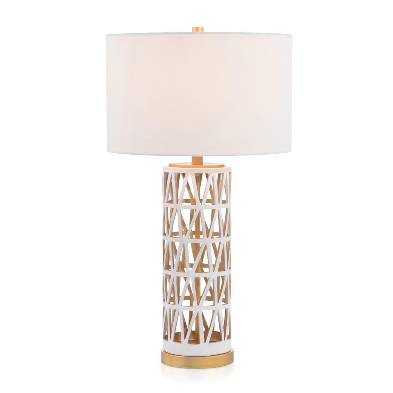 John Richard Lattice Carved Table Lamp
