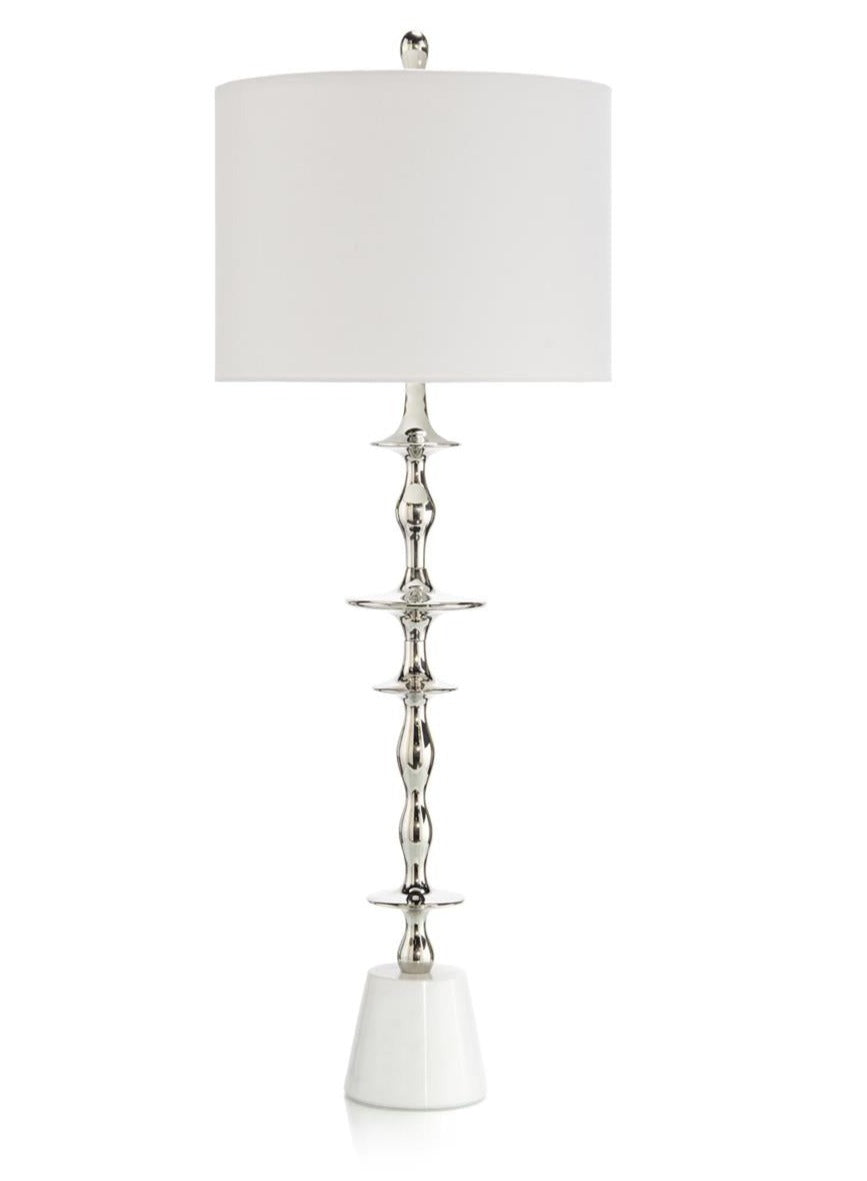 John Richard Polished Nickel Buffet Lamp