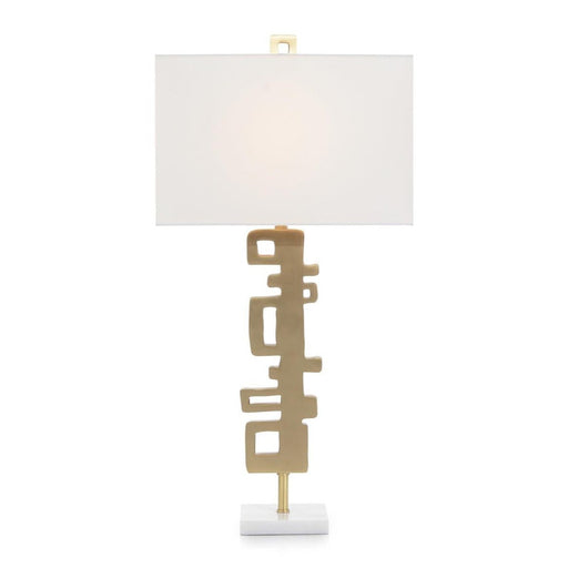 John Richard Abstract Brass Table Lamp