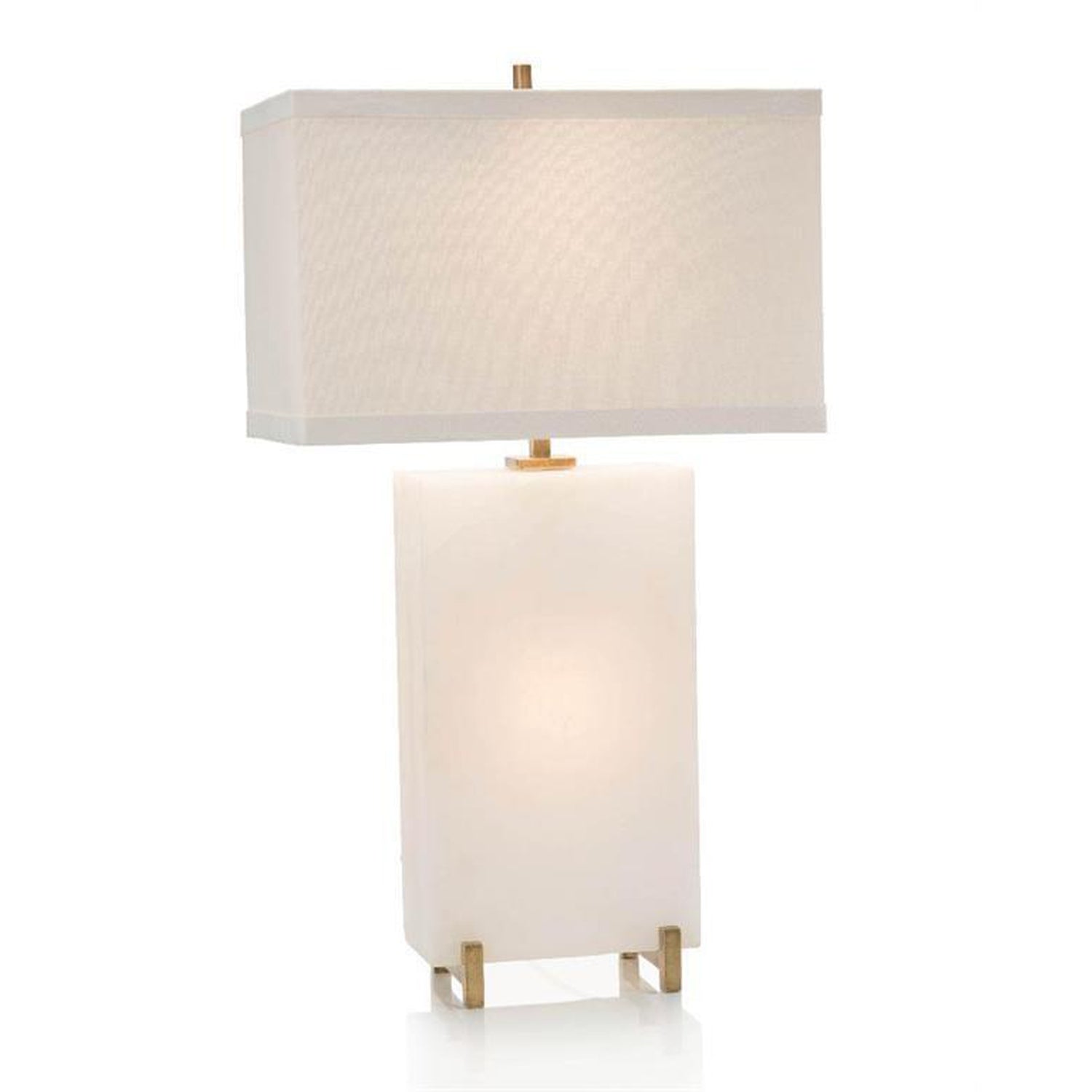 John Richard Alabaster Block Table Lamp