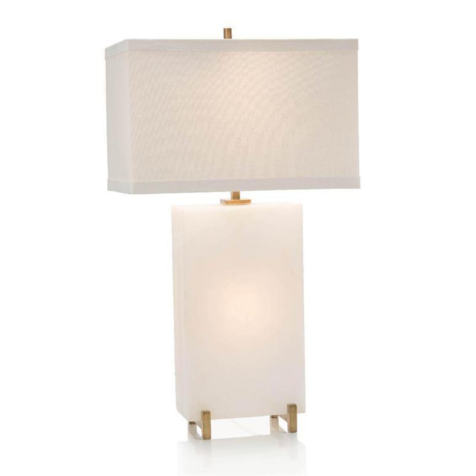 John Richard Alabaster Block Table Lamp