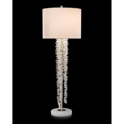 John Richard Cascading Crystal Waterfall Table Lamp Tall