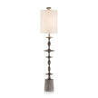 John Richard Matte Black Baluster Candlestick Lamp