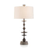 John Richard Matte Black Baluster Table Lamp