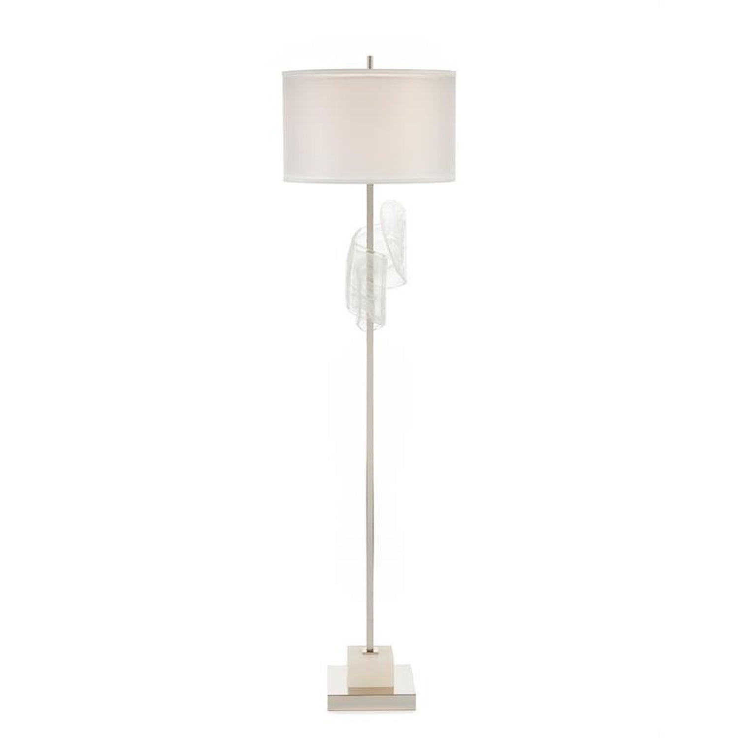 John Richard Furls Of White Floor Lamp