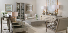John Richard Table Lamp In Weathered Silver Finish