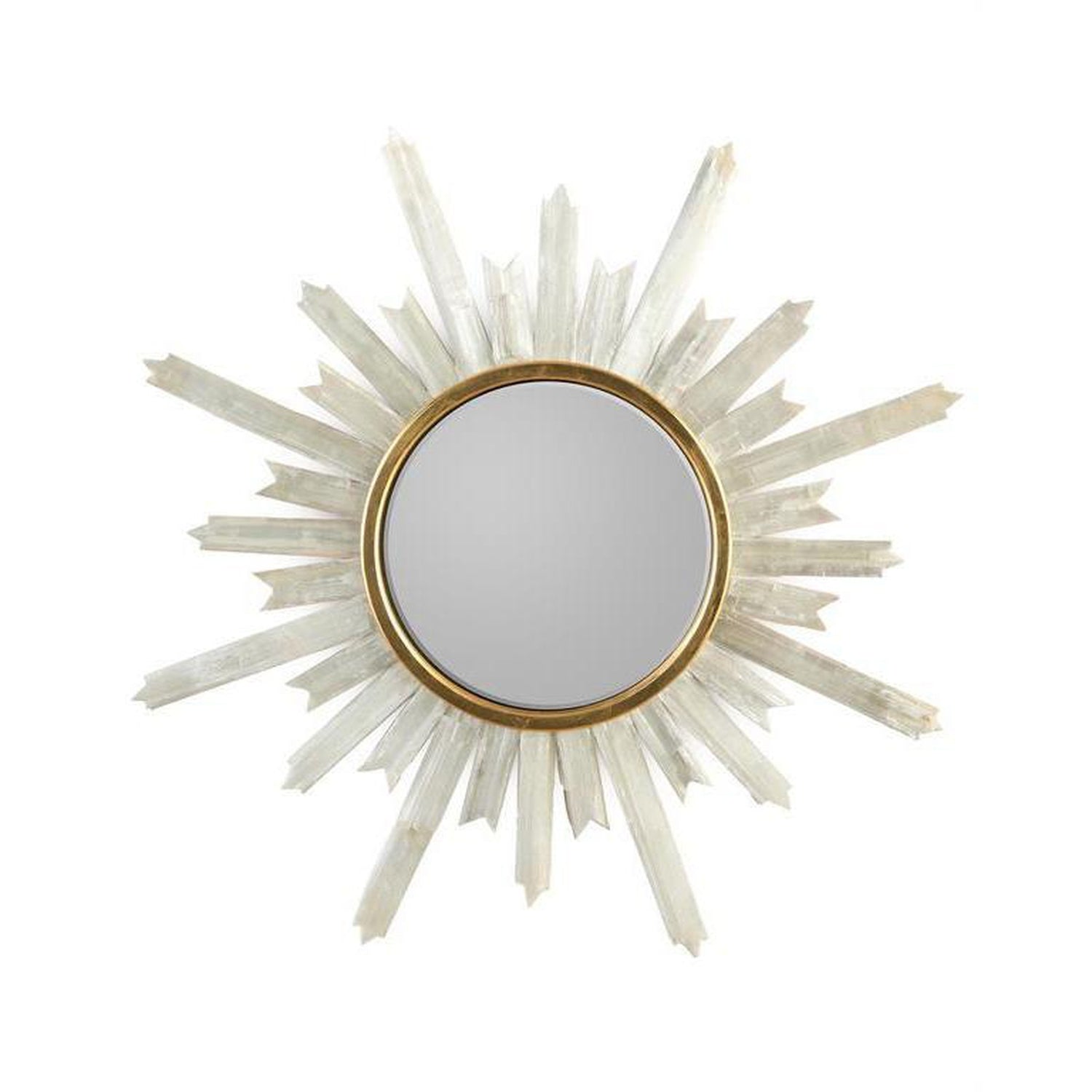 John Richard Selenite Starburst Mirror