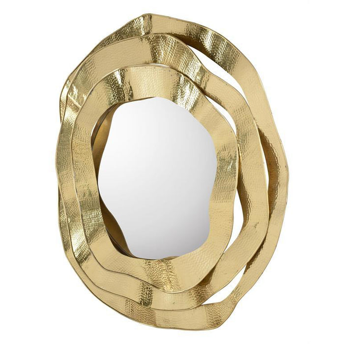 John Richard Ripple Brass Mirror
