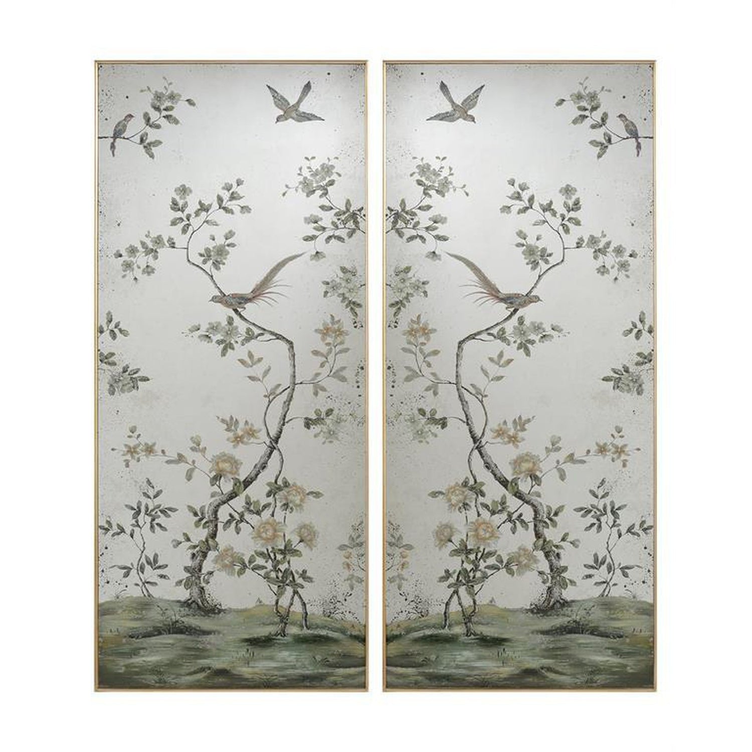 John Richard Roku Mirror Panels Set Of Two