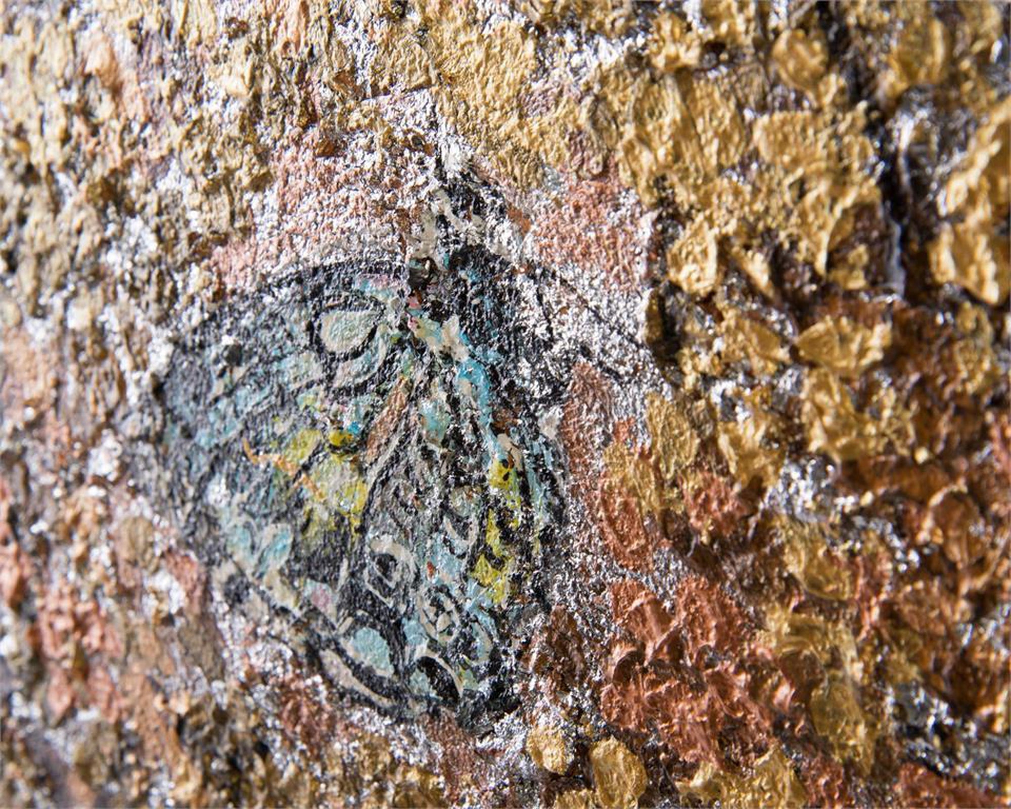 John Richard Teng Fei'S Gilded Butterflies Wall Art