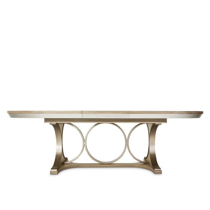 Michael Amini Eclipse Oval Dining Table Moonlight