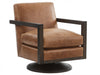 Barclay Butera Upholstery Willa Leather Swivel Chair