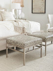 Barclay Butera Upholstery Lucca Metal Ottoman