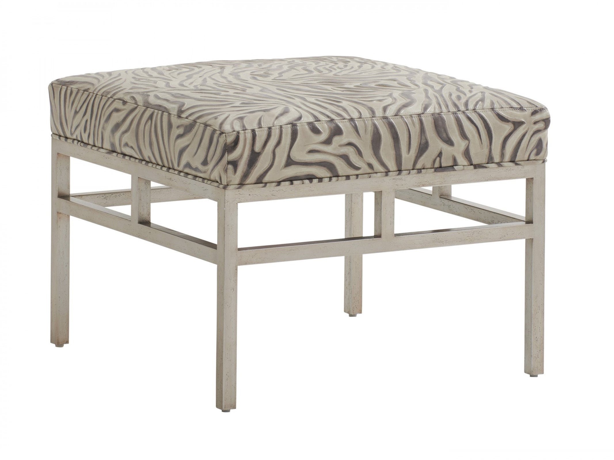 Barclay Butera Upholstery Lucca Metal Ottoman