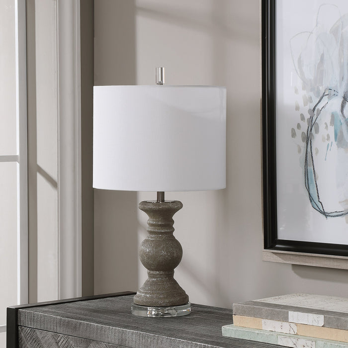 Modern Accents Textured Ceramic Stone Table Lamp