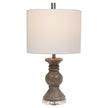 Modern Accents Textured Ceramic Stone Table Lamp