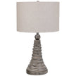 Modern Accents Wavy Lines Ceramic Table Lamp