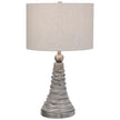 Modern Accents Wavy Lines Ceramic Table Lamp