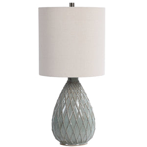 Modern Accents Textured Pattern Ceramic Table Lamp