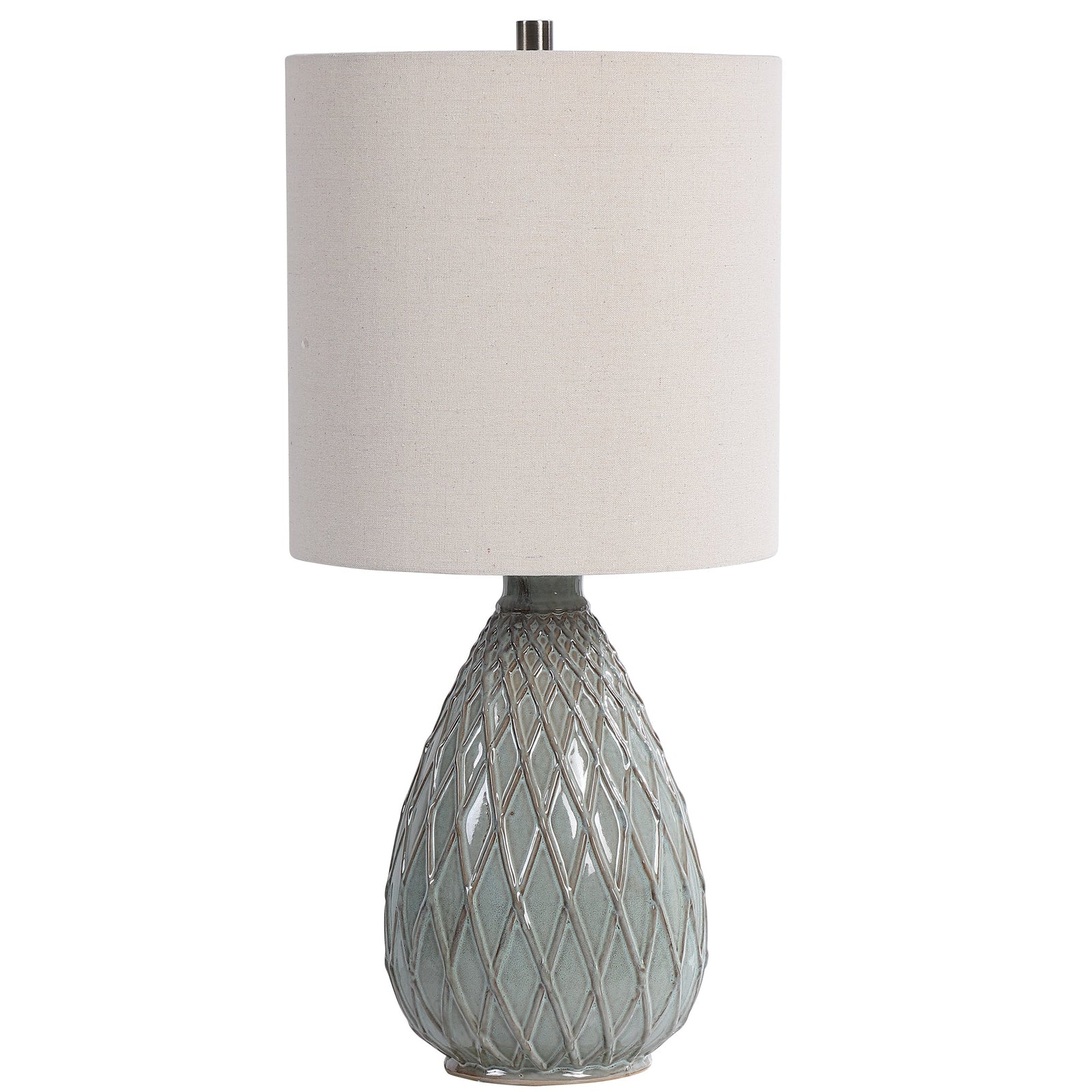 Modern Accents Textured Pattern Ceramic Table Lamp
