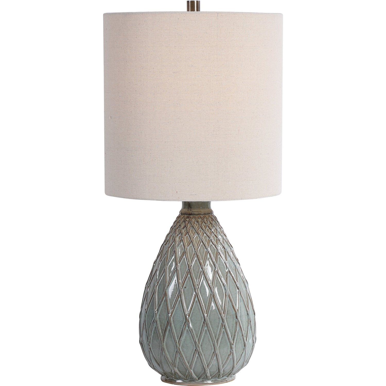 Modern Accents Textured Pattern Ceramic Table Lamp