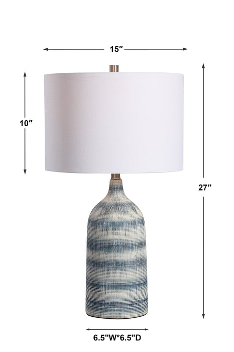 Modern Accents Casual Textured Ceramic Table Lamp