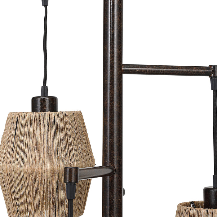 Modern Accents Bronze & Rope Floor Lamp