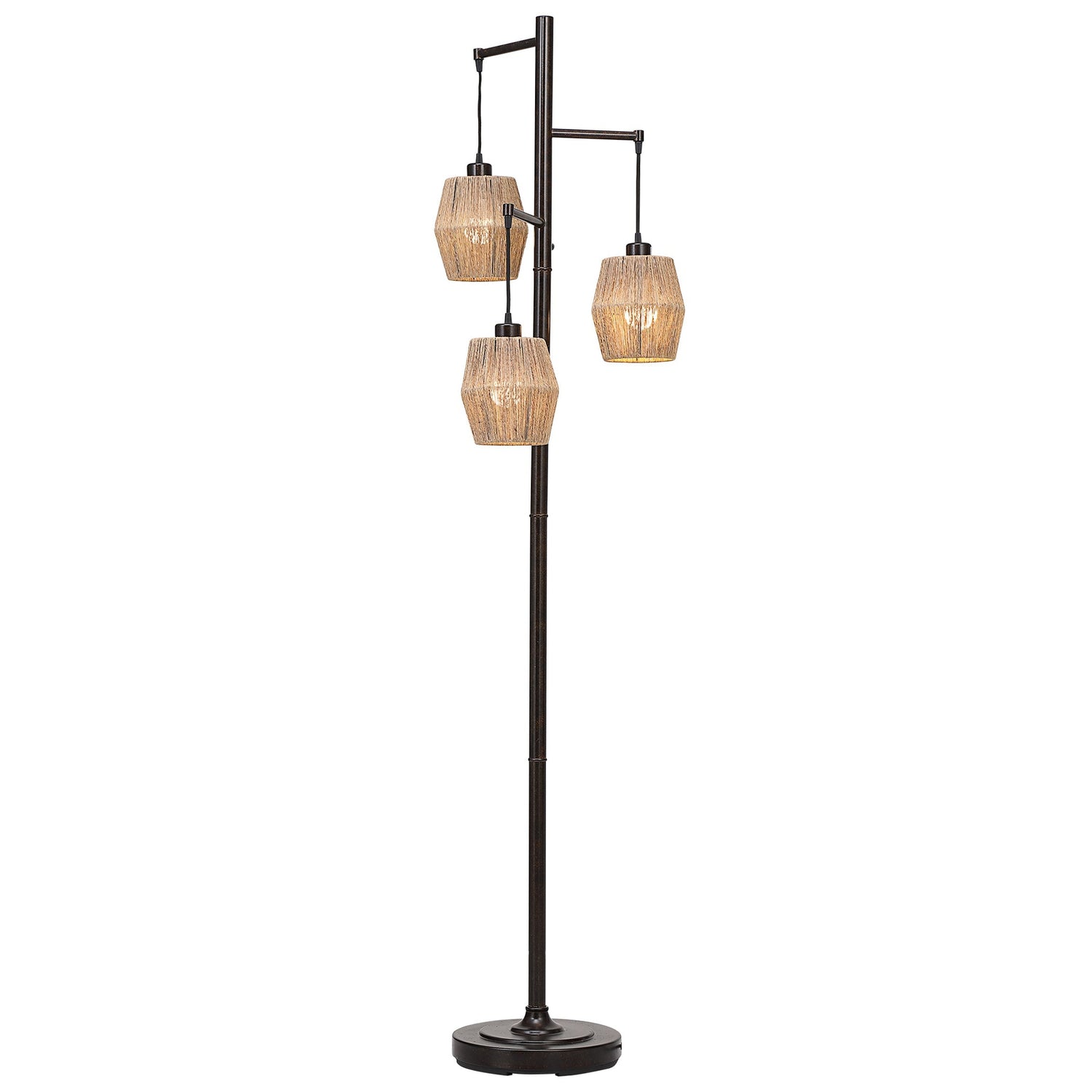 Modern Accents Bronze & Rope Floor Lamp