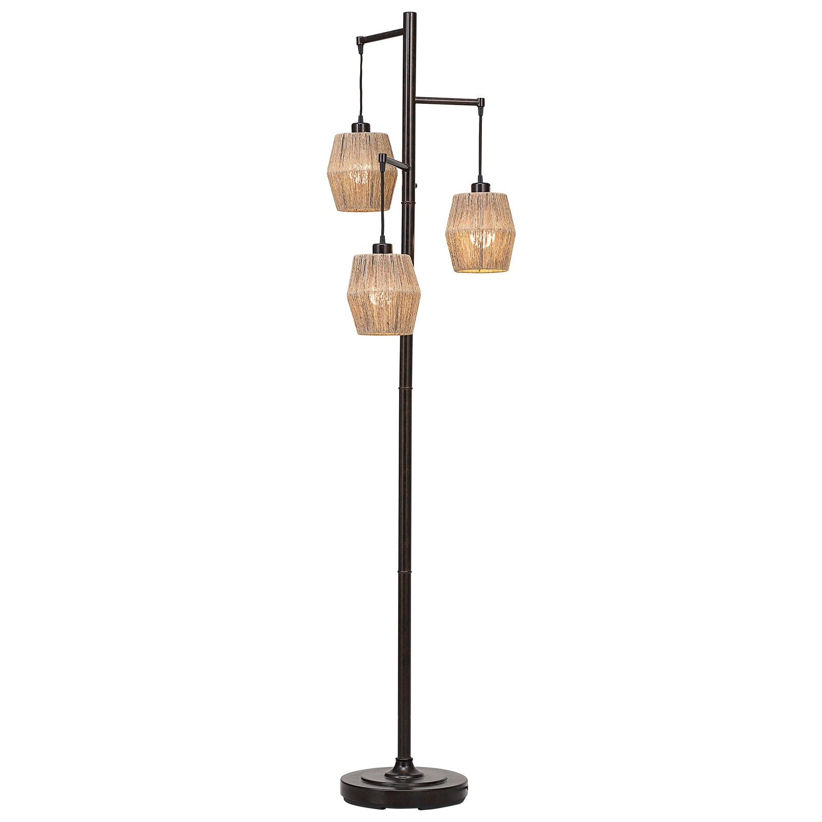 Modern Accents Bronze & Rope Floor Lamp