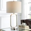Modern Accents Rectangular Metal Base Table Lamp