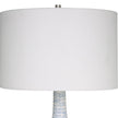 Uttermost Clariot Ribbed Blue Table Lamp