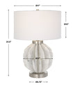 Uttermost Repetition White Marble Table Lamp