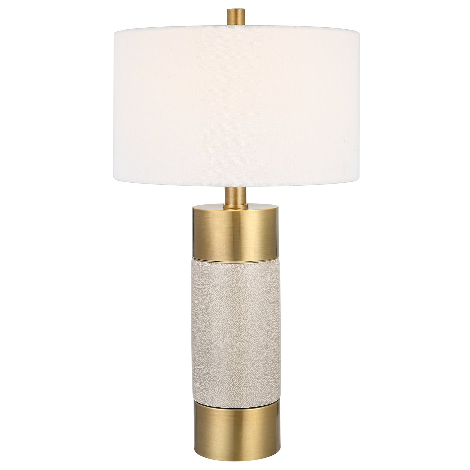 Uttermost Adelia Ivory & Brass Table Lamp